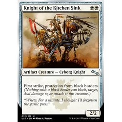 Magic löskort: Unstable: Knight of the Kitchen Sink (V.1)