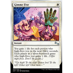 Magic löskort: Unstable: Gimme Five (Foil)
