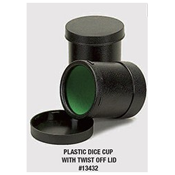 Dice cup with twist off lid (tärningskopp)