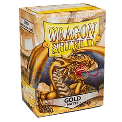 Card Sleeves Standard Matte Gold (100 in box) (Dragon Shield)